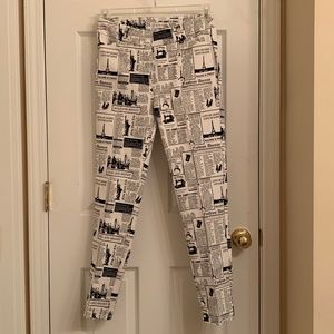 New York and Company, newspaper, print work pants